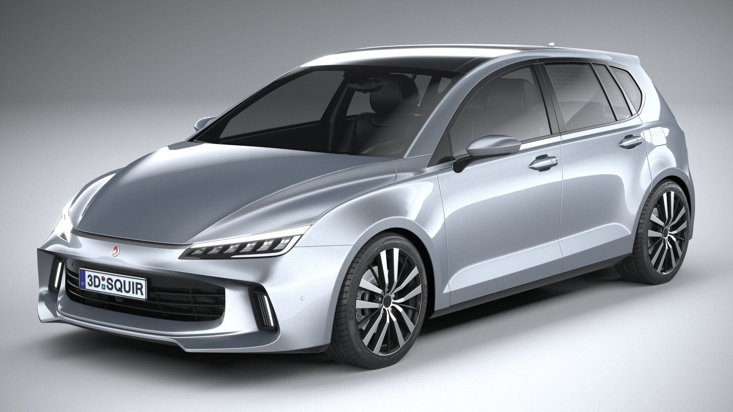 Generic Hatchback v1 2022 3D model_1