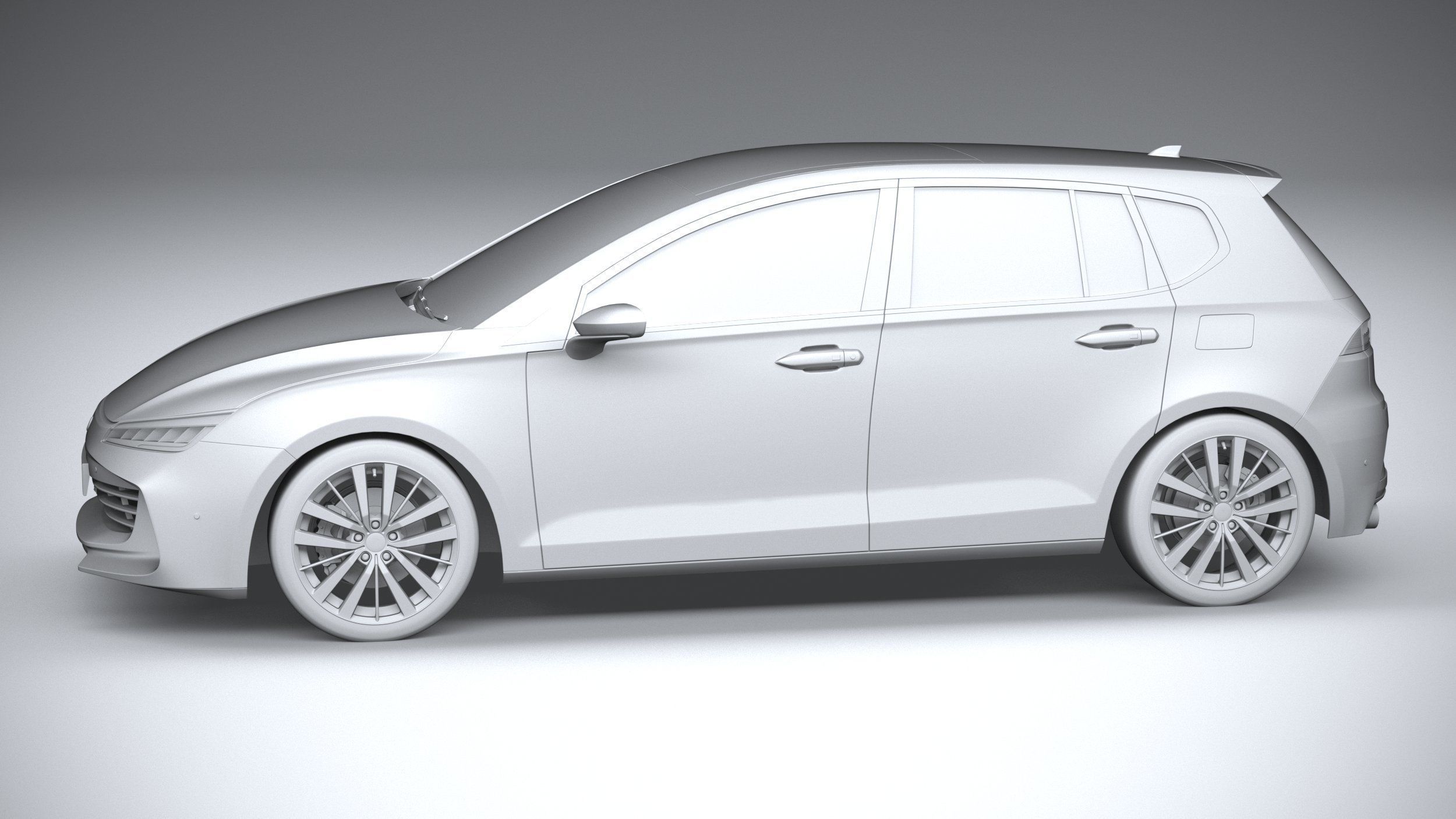 Generic Hatchback v1 2022 3D model_22