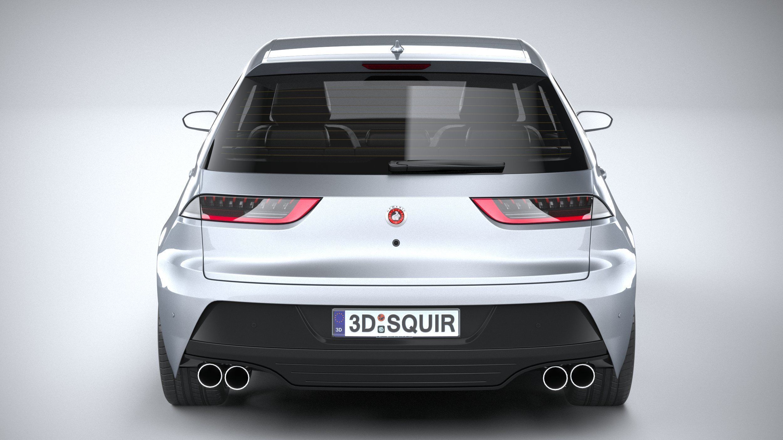 Generic Hatchback v1 2022 3D model_4