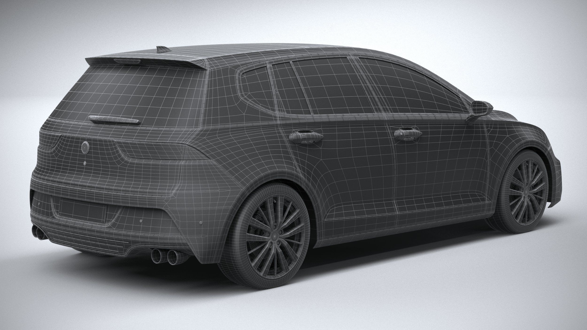 Generic Hatchback v1 2022 3D model_29