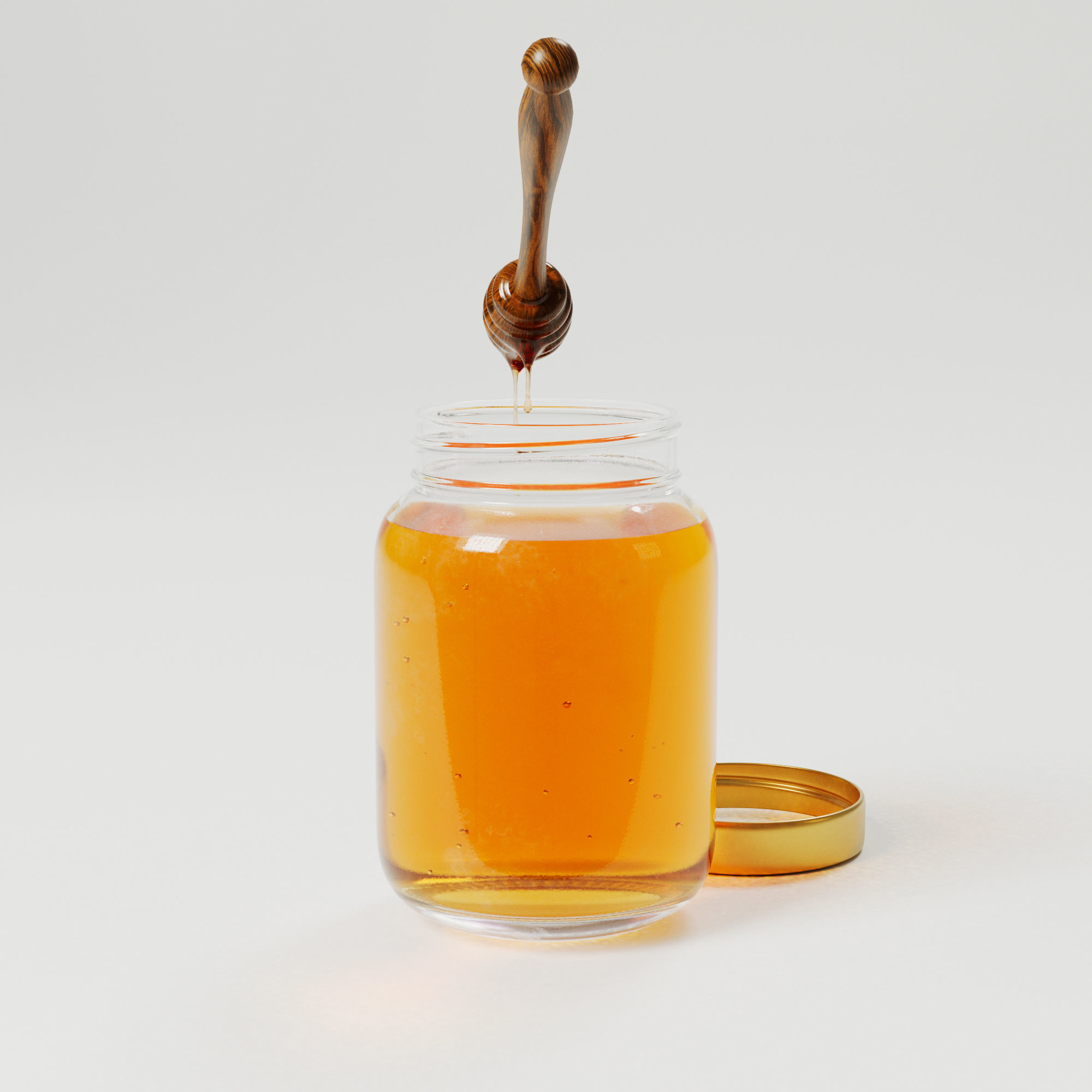 Honey jar 3D model_12