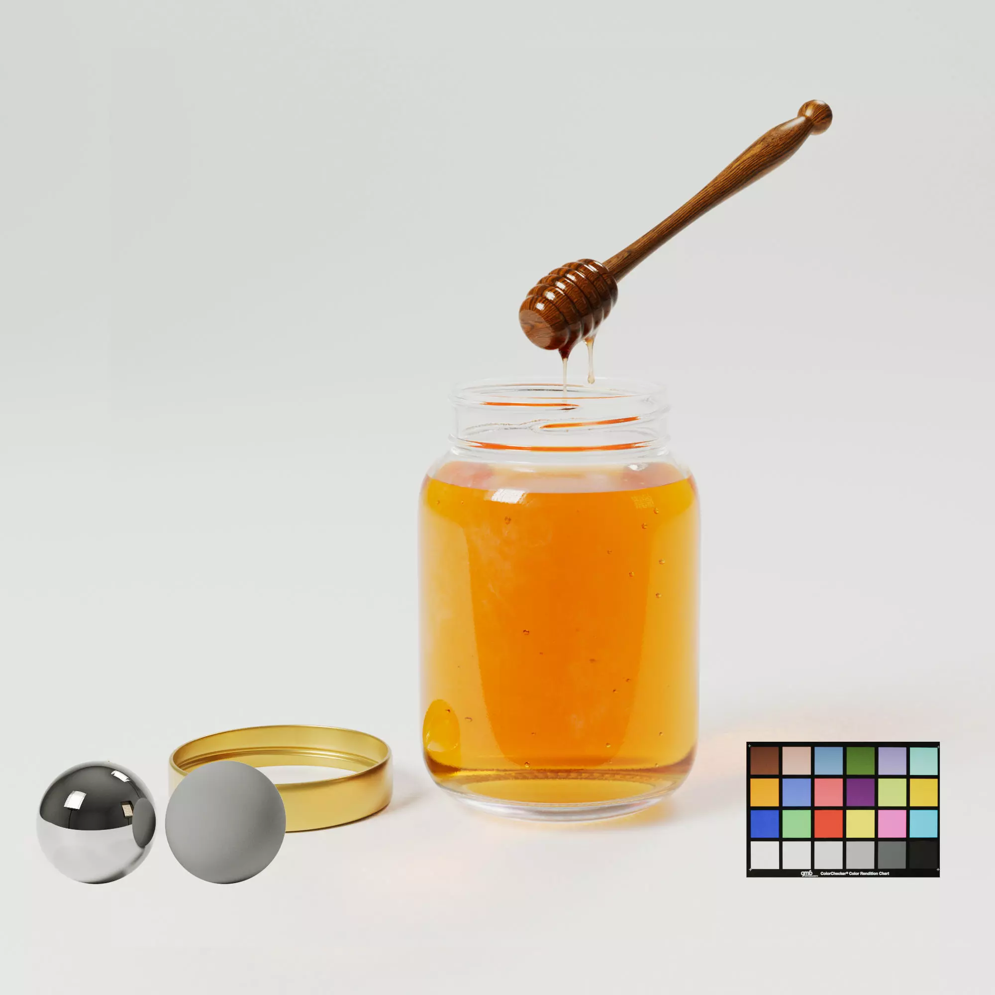 Honey jar 3D model_0
