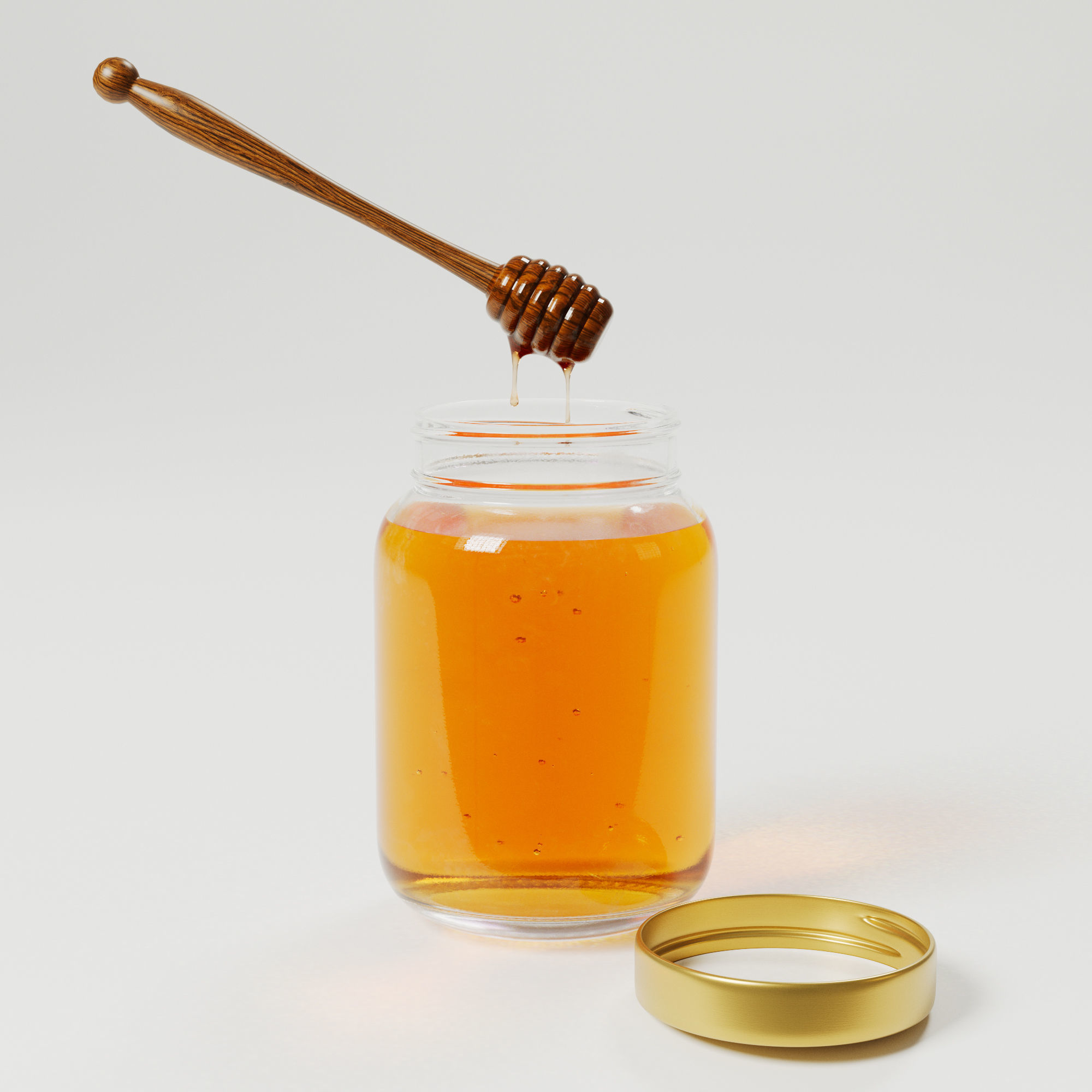 Honey jar 3D model_11
