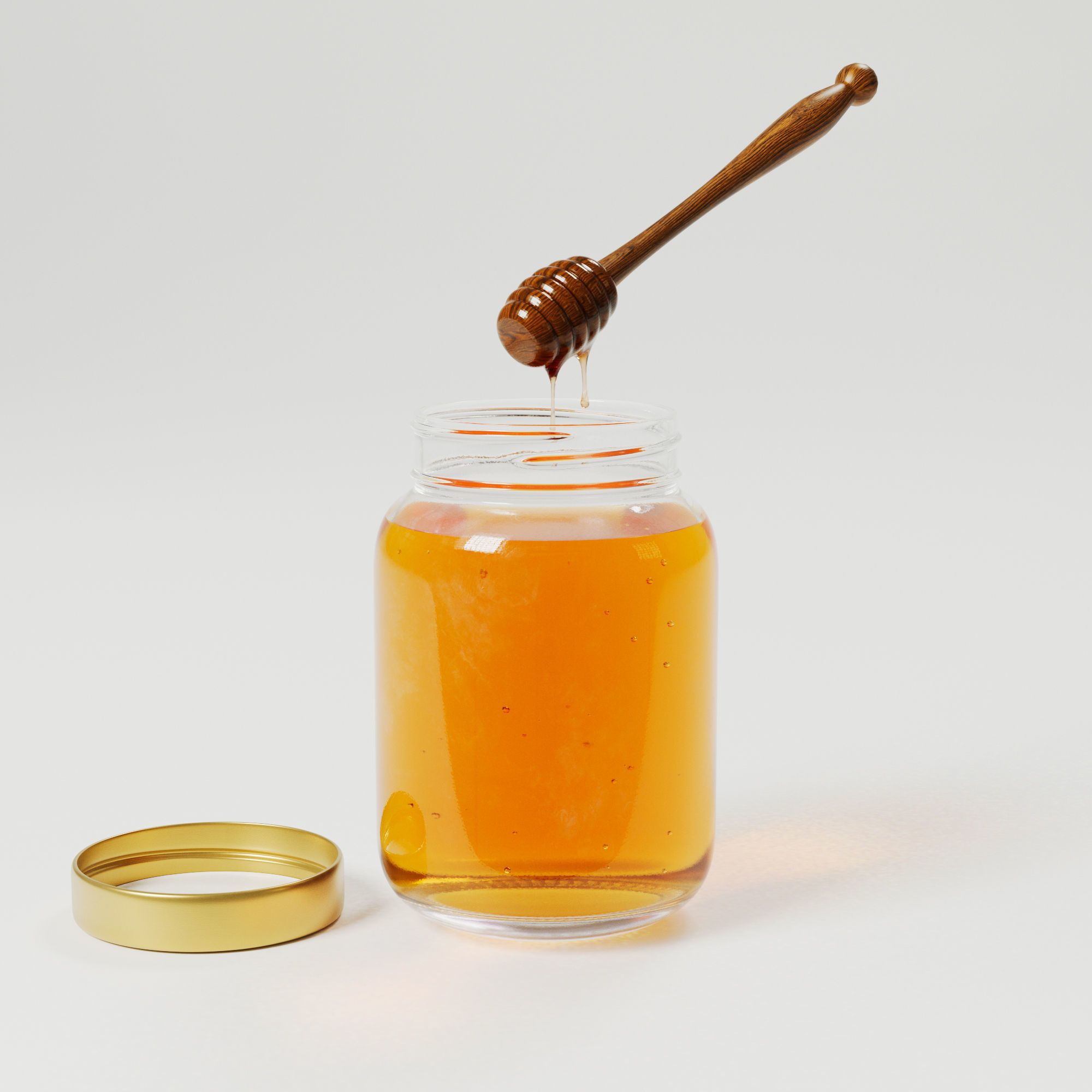 Honey jar 3D model_9