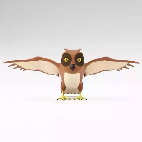 Owl bird 3d model