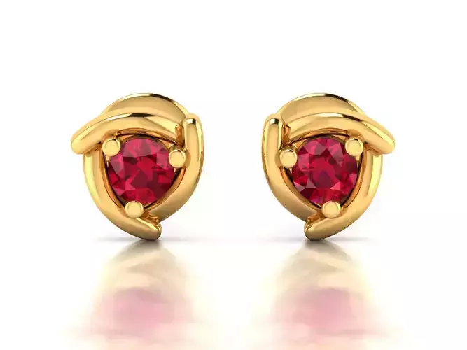 Women Earrings 3dm STL FBX OBJ Render Details