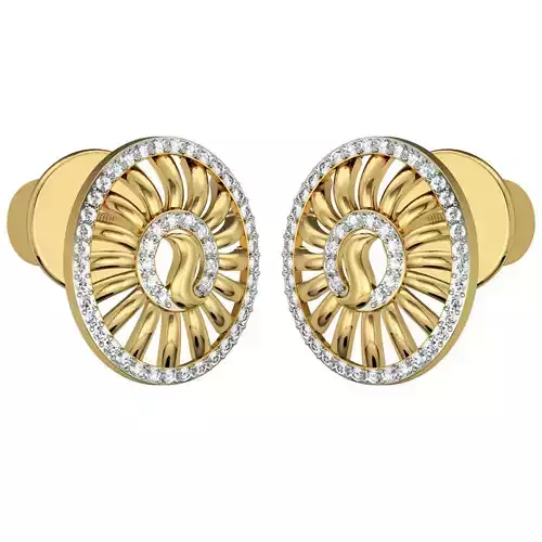 Women Earrings 3dm STL FBX OBJ Render Details