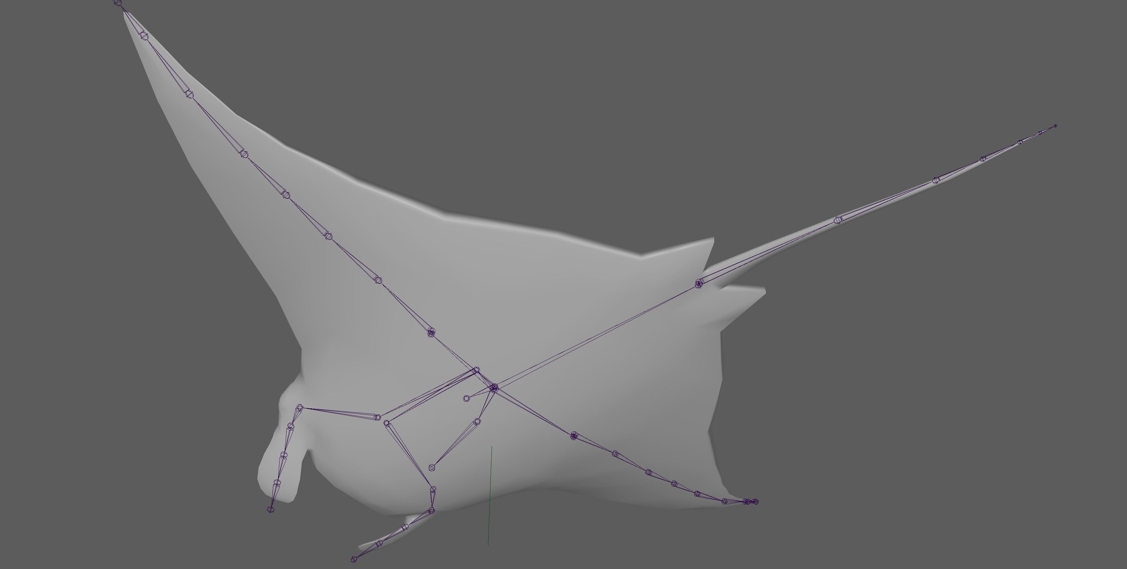 Manta Ray  Low-poly 3D model_21