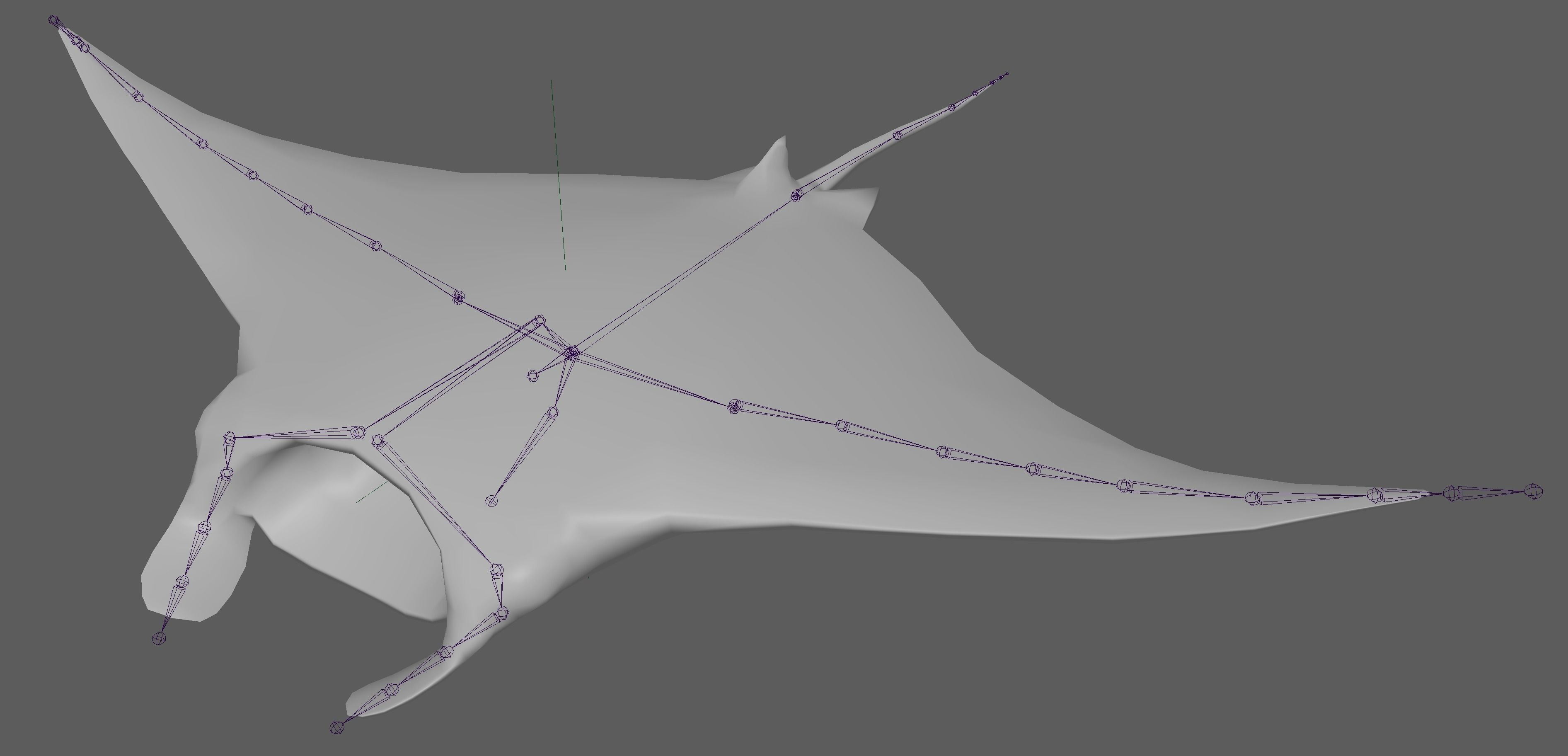 Manta Ray  Low-poly 3D model_9