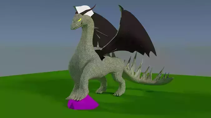 Dragon Rigged Blender  Free 3D model