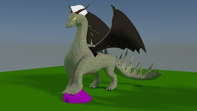 Dragon Rigged Blender  Free 3D model
