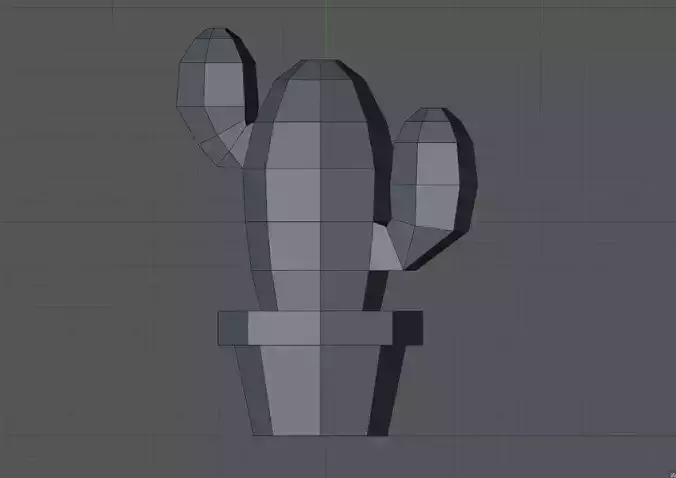Low poly cactus