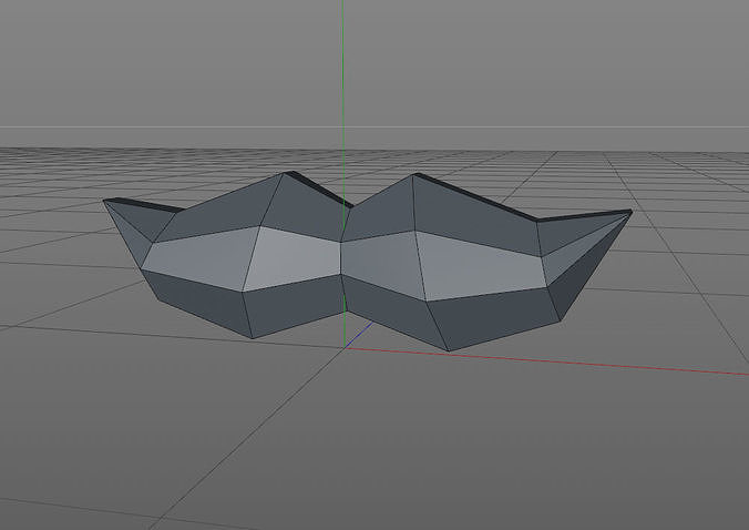 Low poly moustache pair of rocks 3D print model