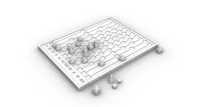 medival boardgame  similar to can t stop 3D print model