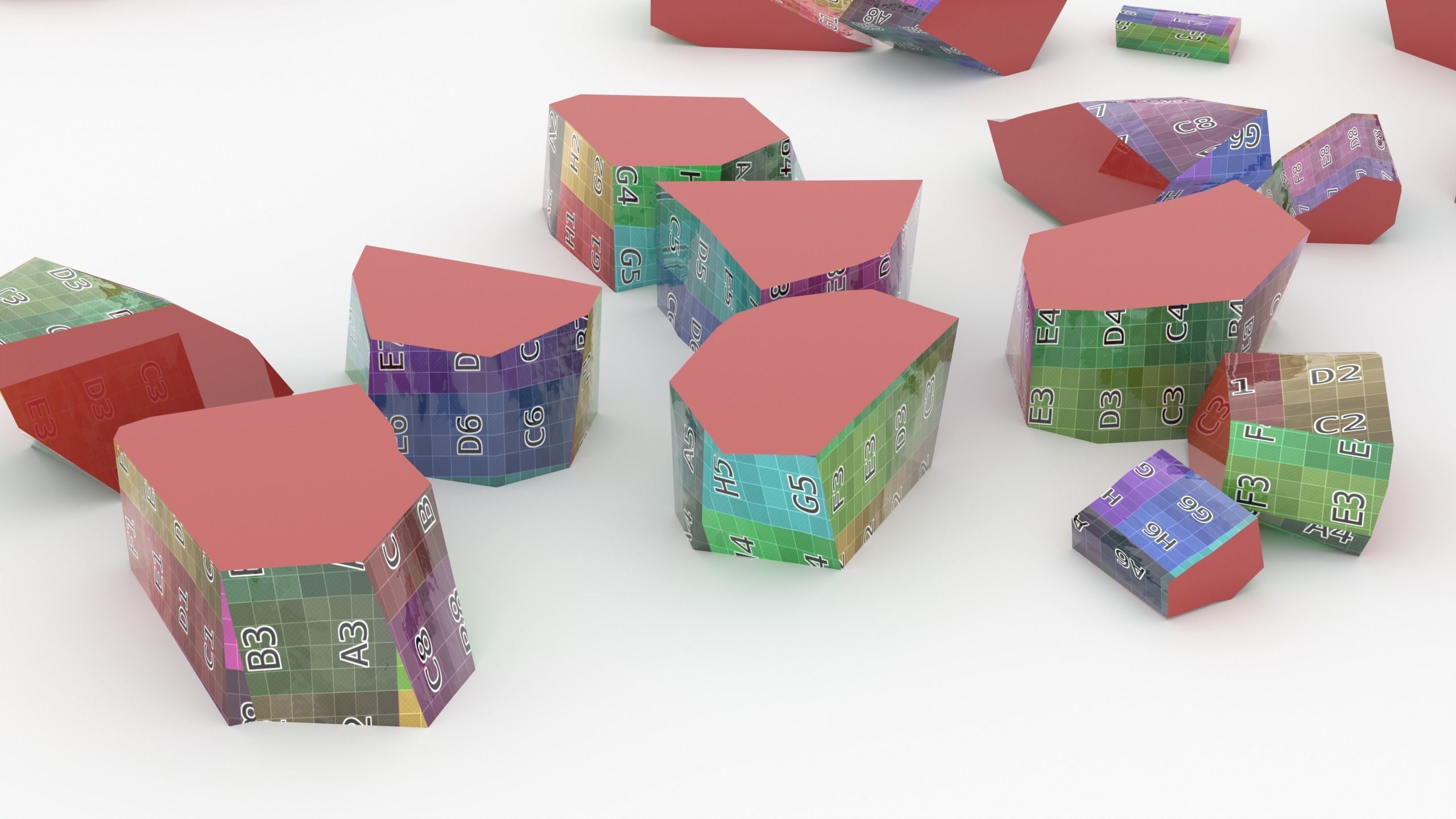 Broken Glass Debris - Small Low-poly 3D model_9