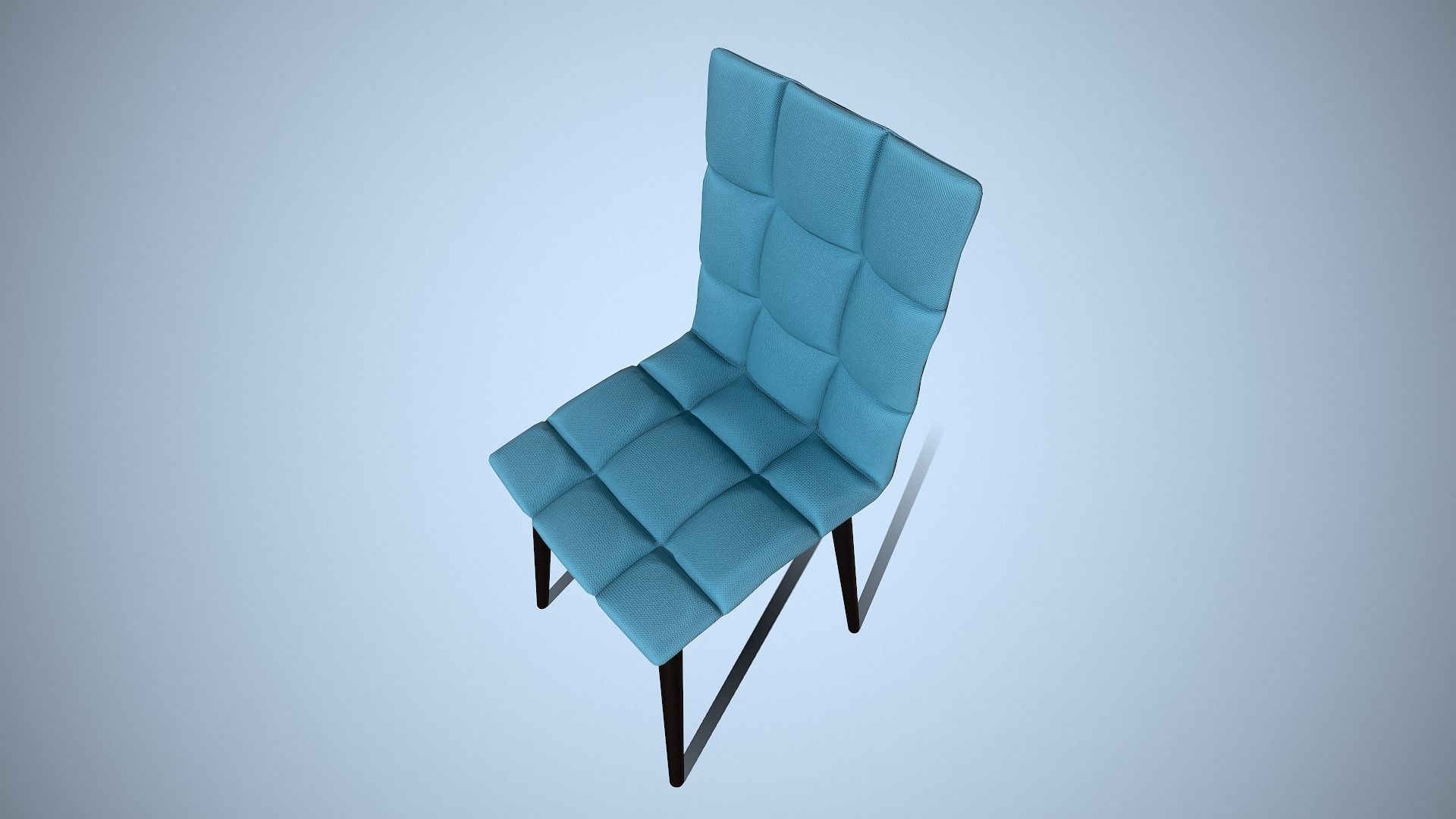 Modern dining chair Free low-poly 3D model_7
