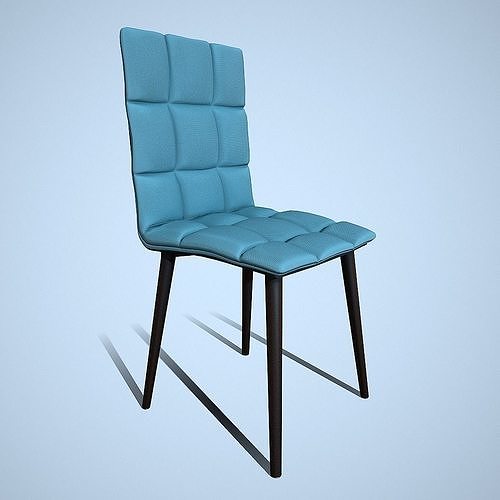 Modern dining chair Free low-poly 3D model