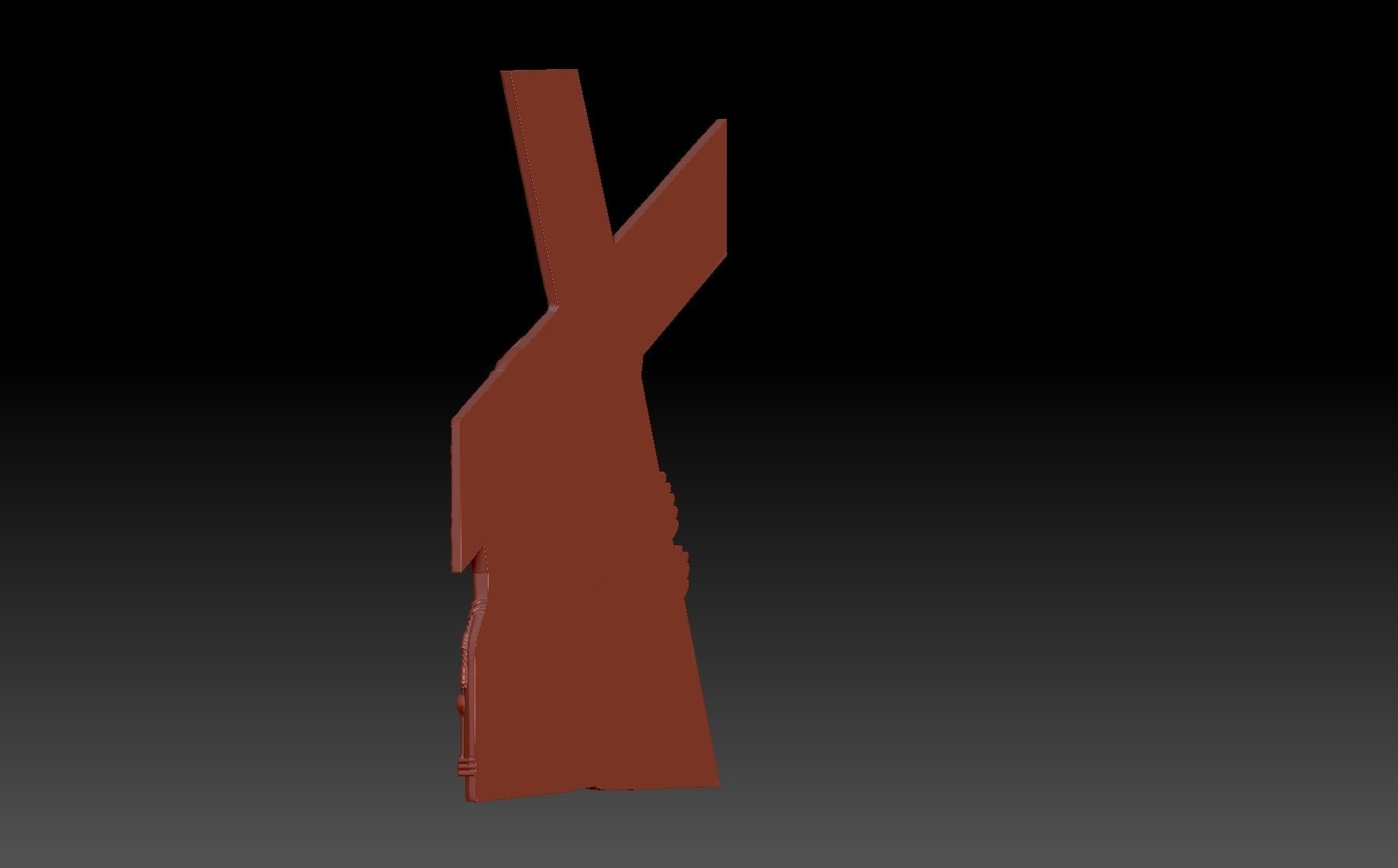 Carrying the cross 3D print model_8