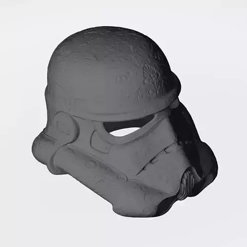 Carved Trooper Helmet 3D print model