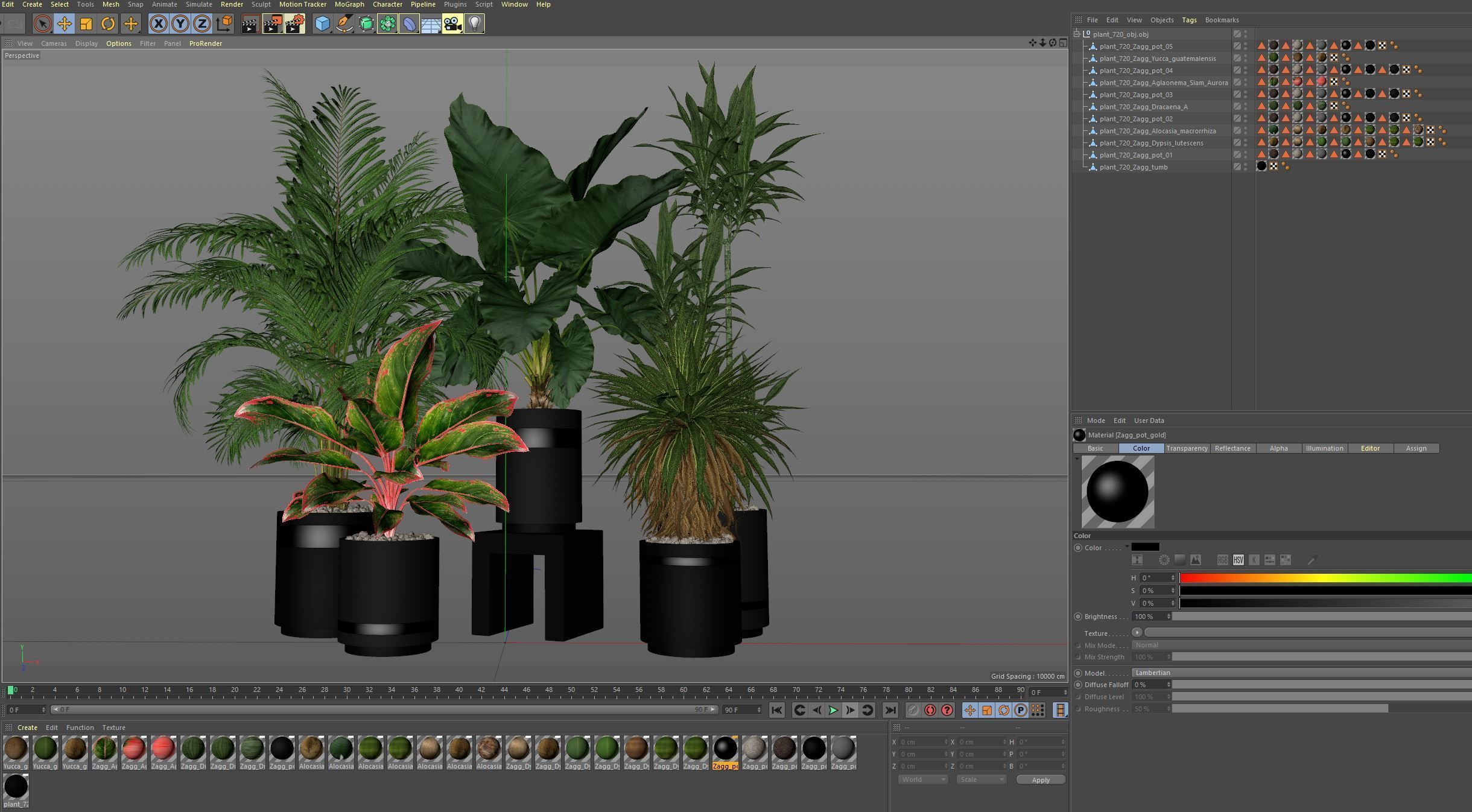 Plants collection 720 3D model_6