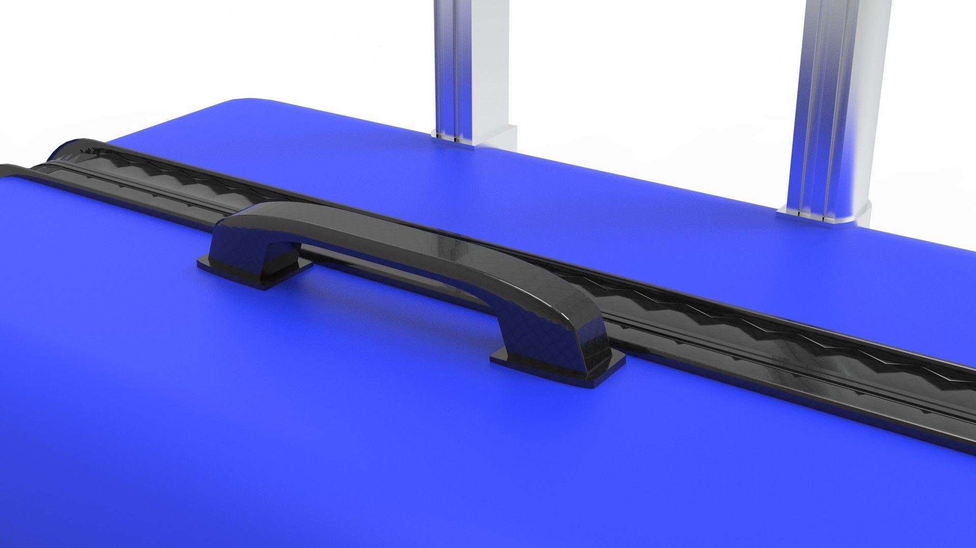 SUITCASE-BLUE three suitcases on wheels 3D model_45