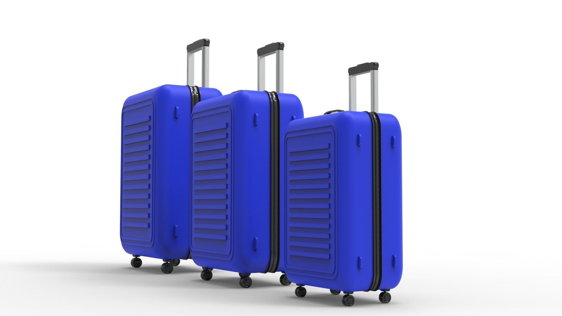 SUITCASE-BLUE three suitcases on wheels 3D model_24