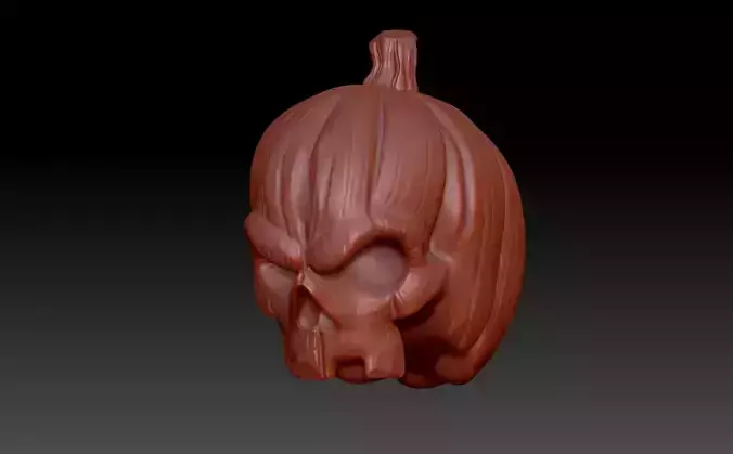 Pumpkin skull