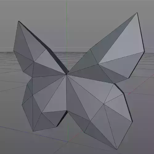 Low Poly Butterfly polygonal