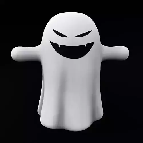 Ghost low poly 3d model