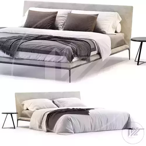 B And B Italia Atoll Bed 3D model