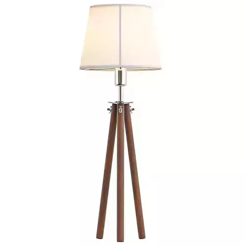 stello-t1-00-11 wooden tripod floor lamp with shade