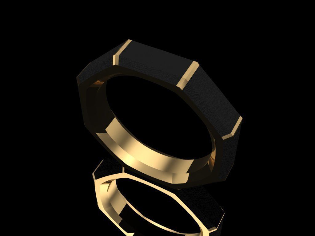 David Yurman Stylish 2 Rings for man 3D print model_5