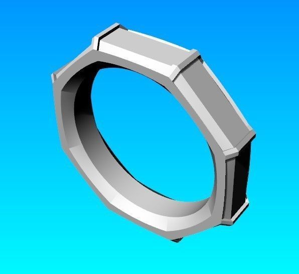 David Yurman Stylish 2 Rings for man 3D print model_9