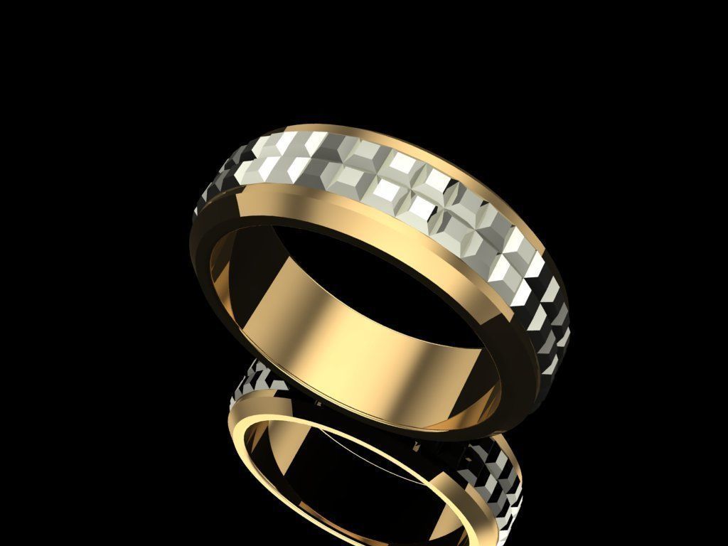 David Yurman Stylish 2 Rings for man 3D print model_2