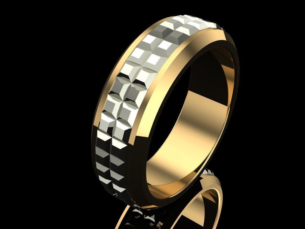 David Yurman Stylish 2 Rings for man 3D print model_3