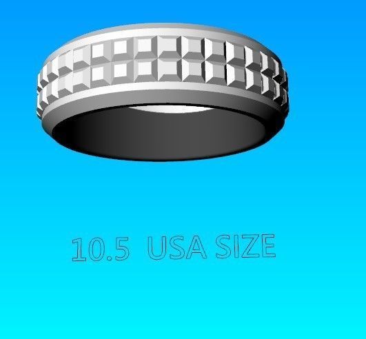 David Yurman Stylish 2 Rings for man 3D print model_10