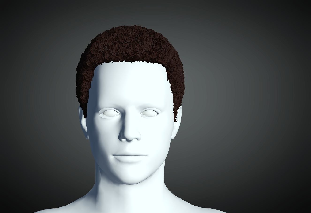 3D Hair style for Man 49 3D model 3D model 3D print model_1
