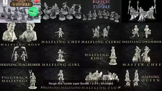 Rough And Tumble super Bundle 1-2-3-4 3D Model Collection