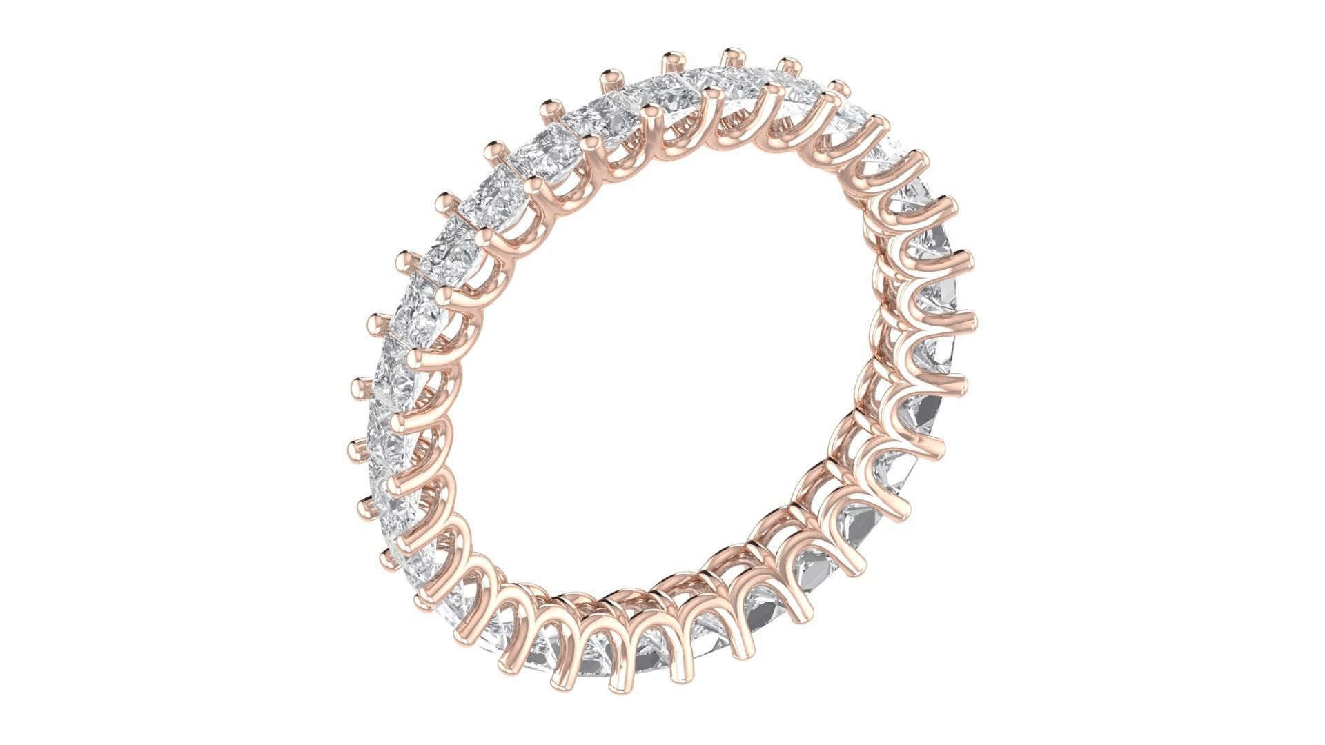 Solitaire Women Engagement Ring 3dm STl OBJ FBX Render 3D print model_4