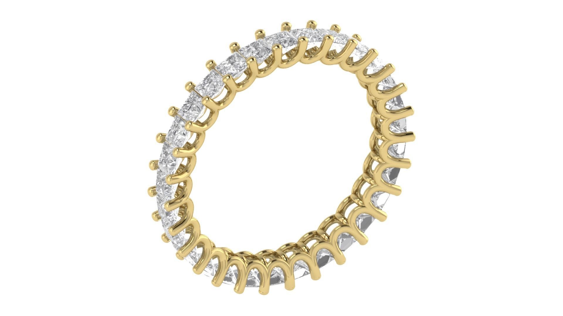 Solitaire Women Engagement Ring 3dm STl OBJ FBX Render 3D print model_2