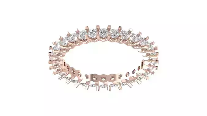 Solitaire Women Engagement Ring 3dm STl OBJ FBX Render