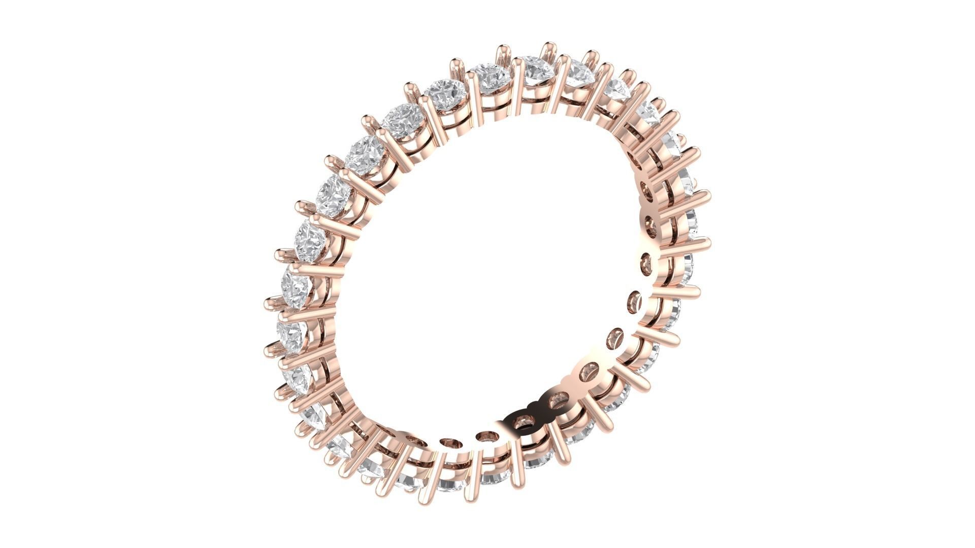 Solitaire Women Engagement Ring 3dm STl OBJ FBX Render 3D print model_2