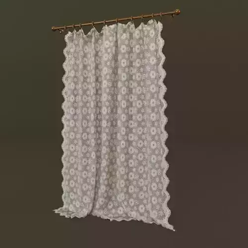 Lace Curtain 3D model