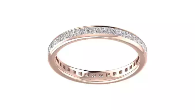 Solitaire Women Engagement Ring 3dm STl OBJ FBX Render