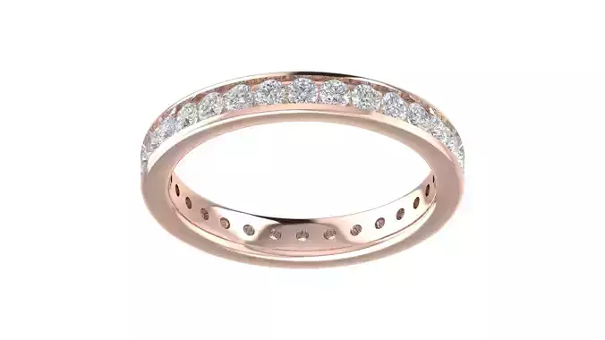 Solitaire Women Engagement Ring 3dm STl OBJ FBX Render