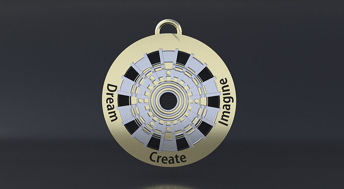 The Arc Reactor pendant 3D print or CNC model 3D print model