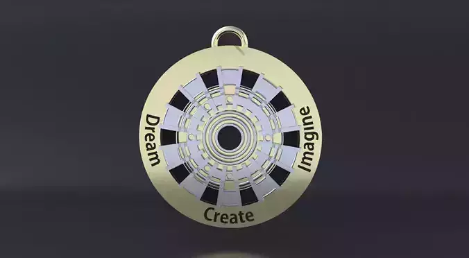The Arc Reactor pendant 3D print or CNC model 3D print model