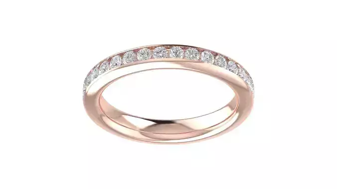 Solitaire Women Engagement Ring 3dm STl OBJ FBX Render