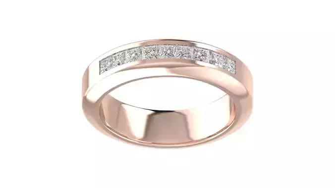 Solitaire Women Engagement Ring 3dm STl OBJ FBX Render