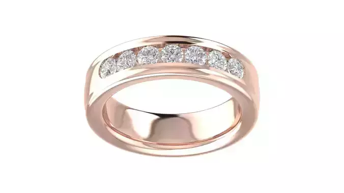 Solitaire Women Engagement Ring 3dm STl OBJ FBX Render